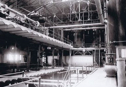 Nave de fabricación con los evaporadores